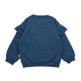 Navy - Ruffle Sweatshirt